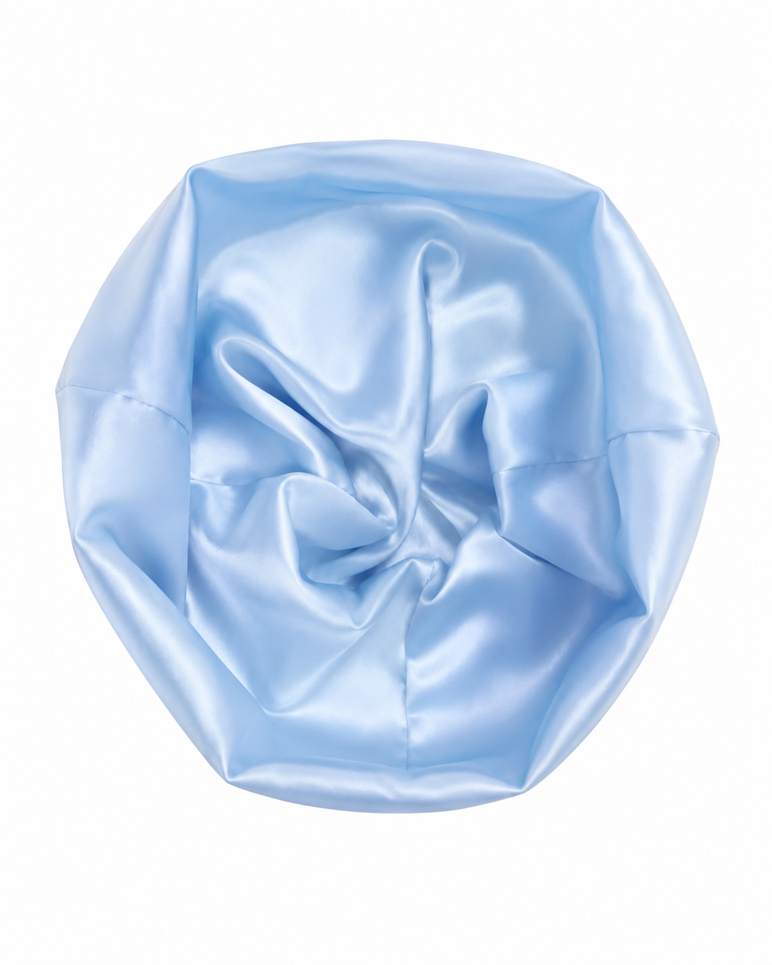 Satin-Lined Mid Sky Blue Skull Cap V2 Embroidered Logo