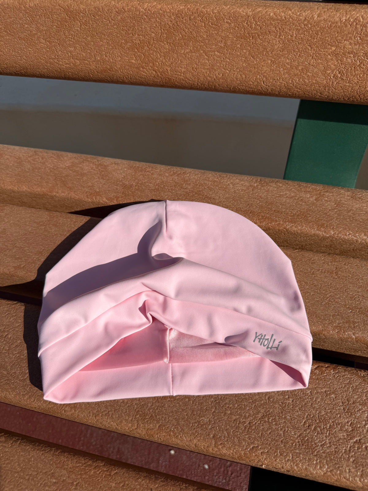 Satin-Lined Mid Soft Pink Skull Cap V1 Light Reflective Logo