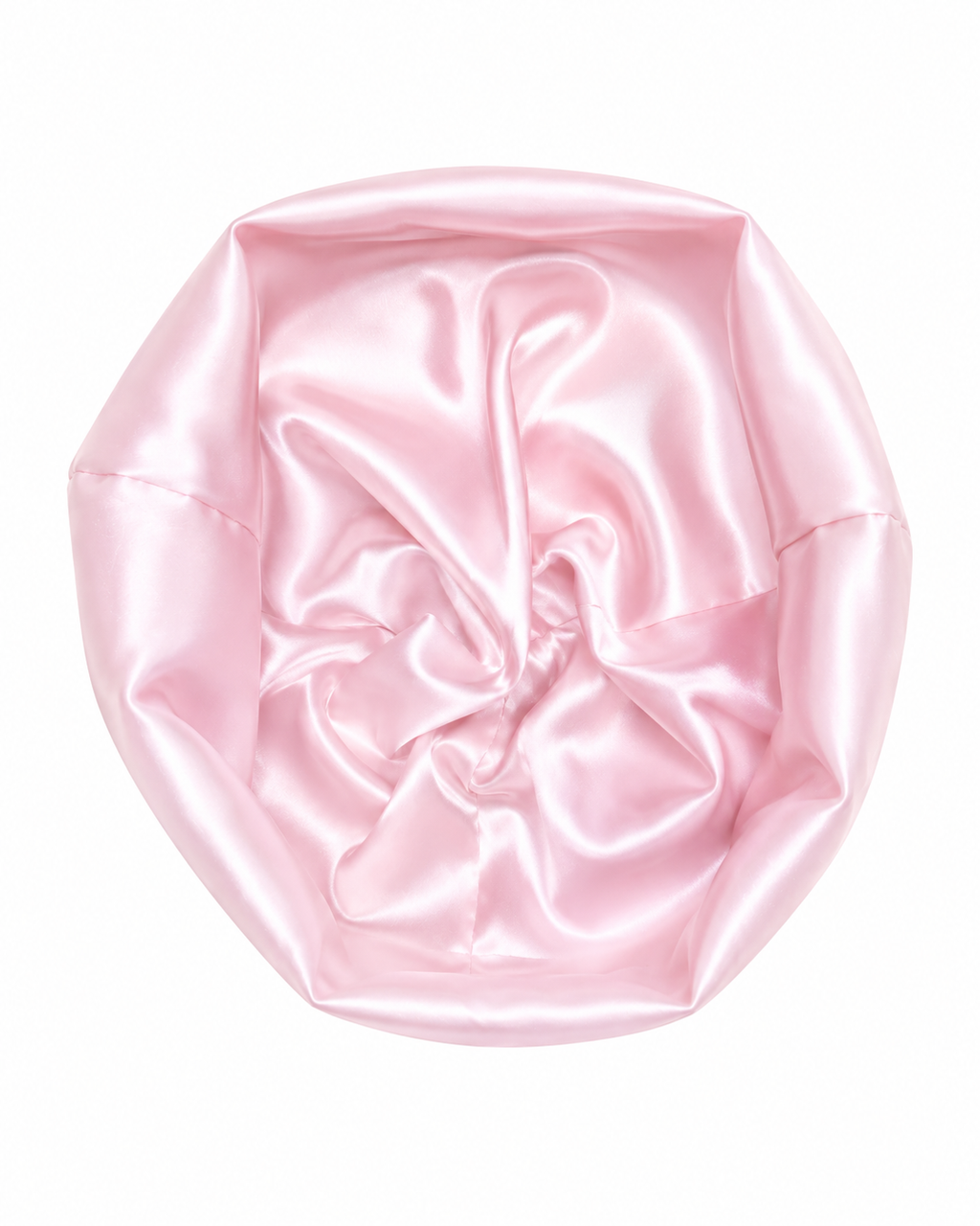Satin-Lined Mid Soft Pink Skull Cap V1 Light Reflective Logo