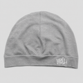 Satin-Lined Mid Melange Grey Skull Cap V2 Embroidered Logo