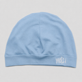 Satin-Lined Mid Sky Blue Skull Cap V2 Embroidered Logo